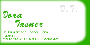 dora tasner business card